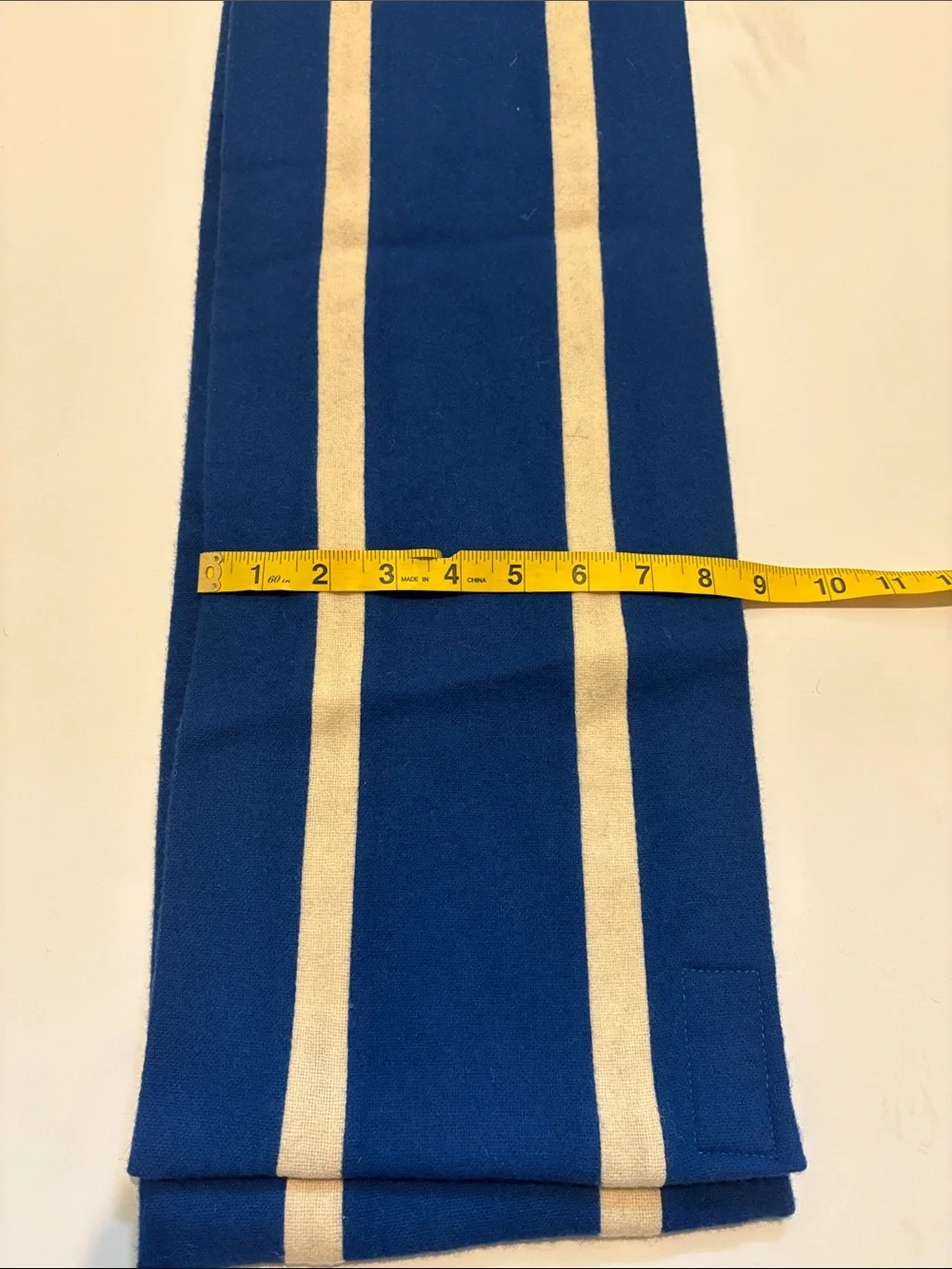 Camwrap Navy Blue and Cream Striped Women's Scarf
